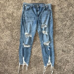 American Eagle Super High Rise Cropped Jeans